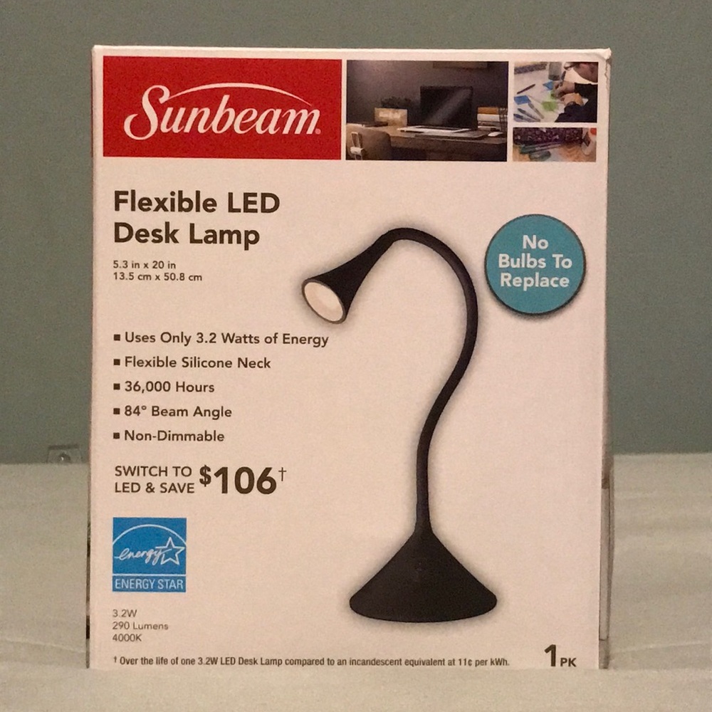 Sunbeam Flexible LED Desk Lamp